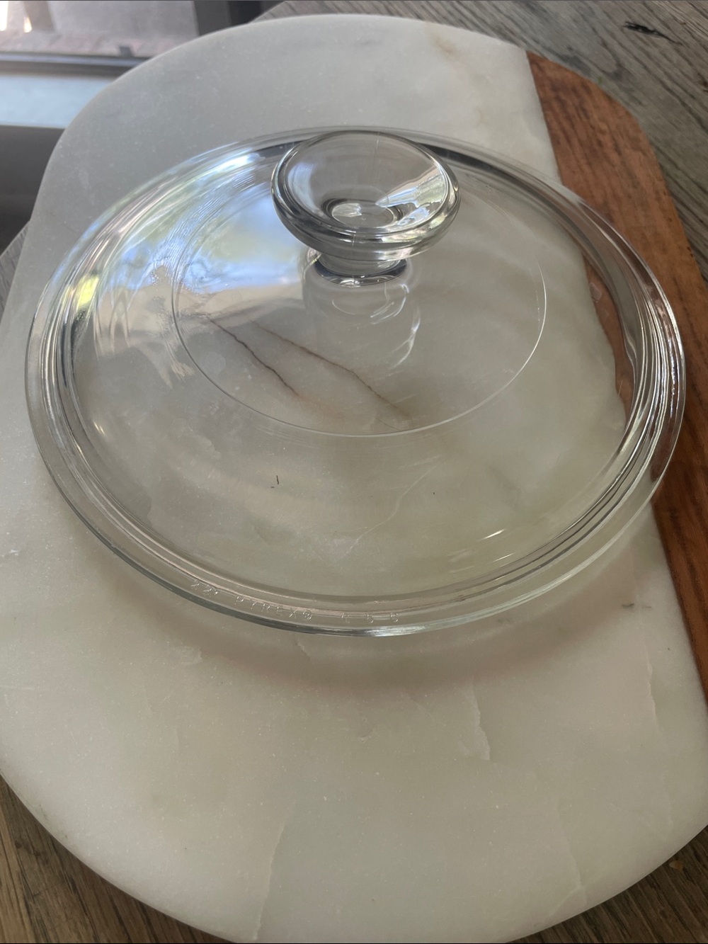 PYREX G5C Round Replacement Glass Lid G-5-C Clear & Ribbed